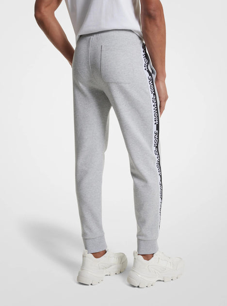 Michael Kors Logo Tape Cotton Blend Joggers Blue Medium 4