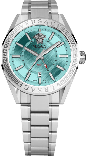 Versace V-Code 42mm Quartz Watch Silver 2