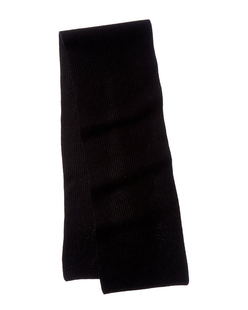NAADAM Collection Ribbed Wool & Cashmere-Blend Scarf Black One Size 3