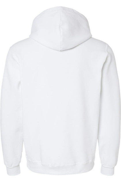 JERZEES Eco Blend Ringspun Hooded Sweatshirt White Small 3