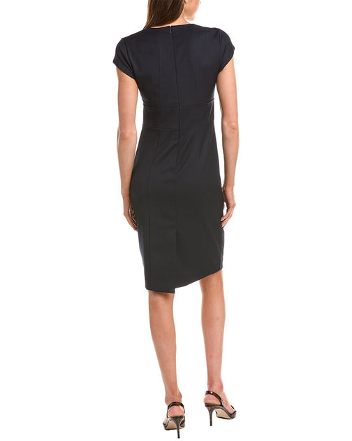 Reiss Haisley Tailored Dress Black UK 18 3
