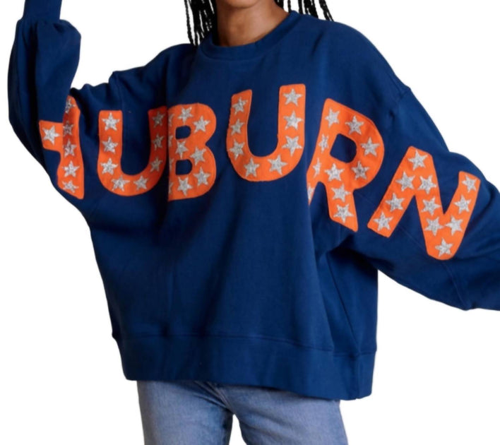 Stewart Simmons Damen Auburn Glam Pullover Sweatshirt Blau Small 4
