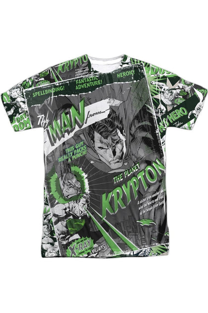 Gildan Superman Man From Krypton T-Shirt Green XLarge 2