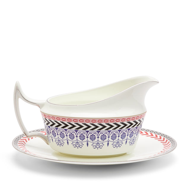 Wedgwood Festive Soßenschiffchen mit Unterteller 2