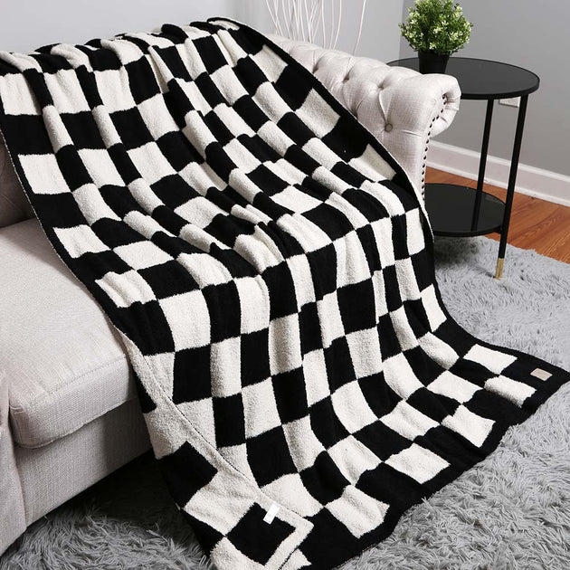FASHNZFAB Reversible Throw Blanket Checkerboard 9