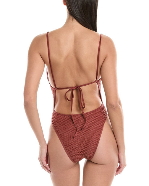 VYB Riley One-Piece Swimsuit Red Small 3