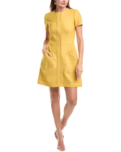 Oscar de la Renta Minikleid Gelb US 8 2