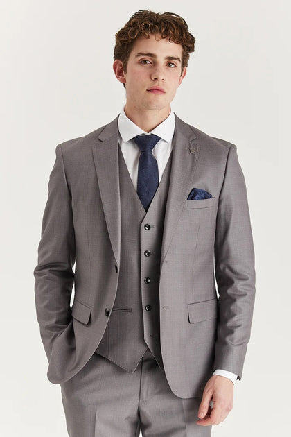 Infinity Men's Tailored Suit Blazer Grey US 40 Regular 2
