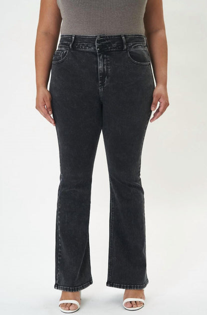 KanCan Jovi Plus Size Flare Jeans Grey US 18W 2