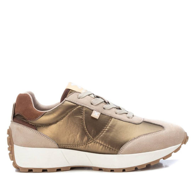 XTI Women's Lace-Up Sneakers Beige US 9 6