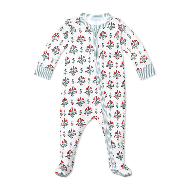 Joy Street Kids Side Zip Footie Multi 0-3 Months 2