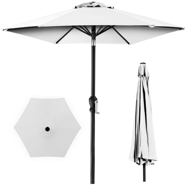 jcpenney outdoor oasis 10x6ft rectagular cranktilt market patio umbrella Best Choice Products 10ft Outdoor Steel Market Patio Umbrella W/ Crank, Tilt  Push Button, 6 Ribs