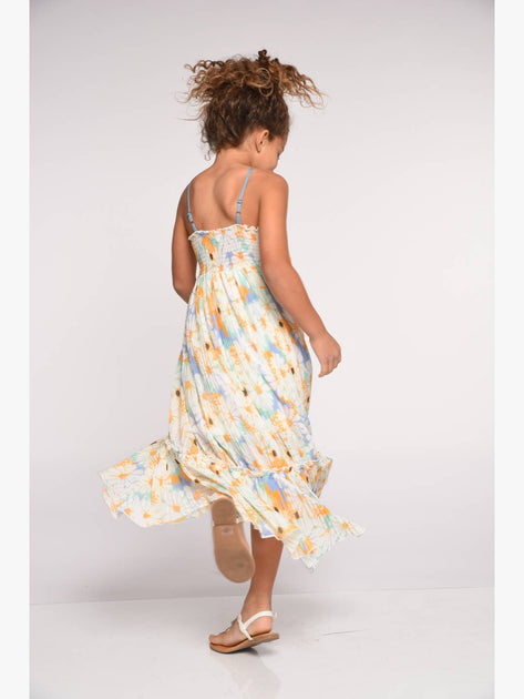 Truly Me Daisy Watercolor Strappy Maxi Dress Multi US 8 3