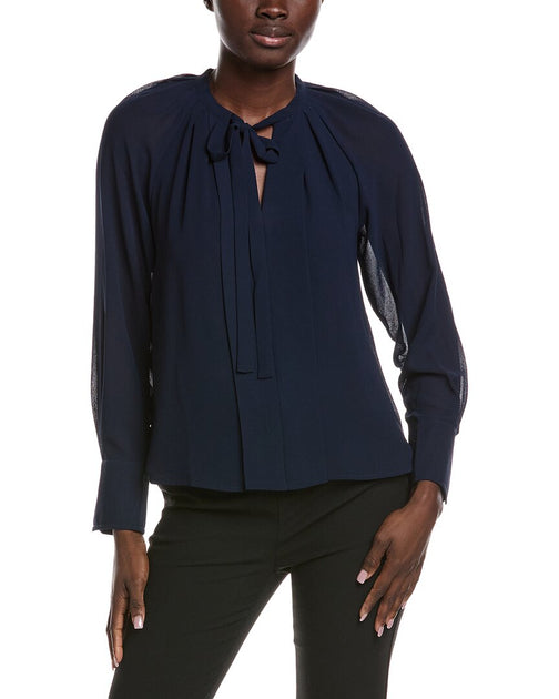CeCe Top Blouse Navy XS 2