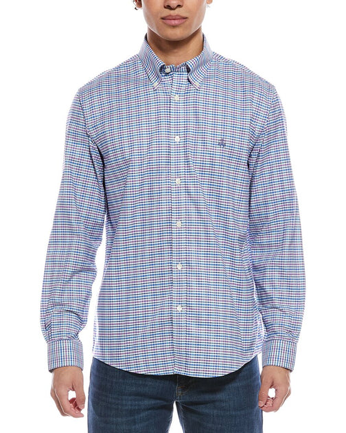 Brooks Brothers Oxford Check Shirt Blue XL 2