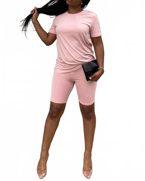 Daisy Tech You're Making Me Blush Short Set Pink Large 2