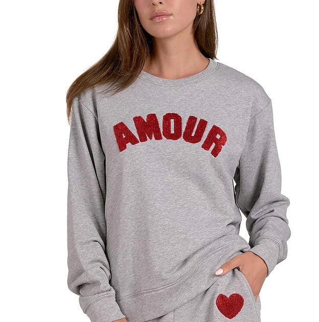 ELAN Amour Sweatshirt Grey Small 4