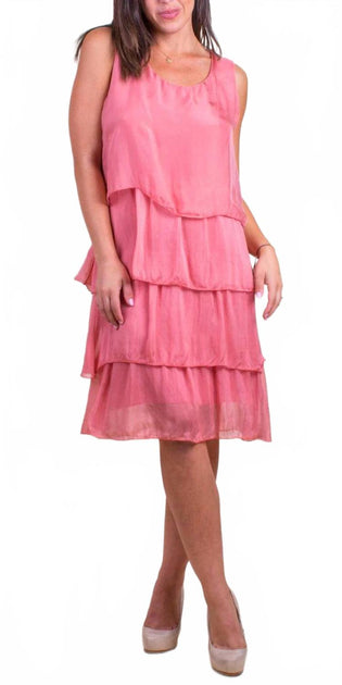 GIGI MODA Sora Silk Dress Pink One Size 2