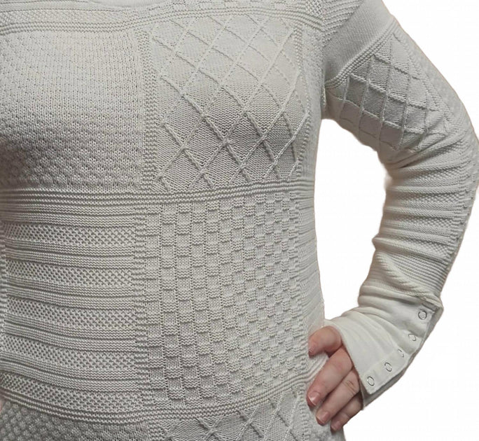 Dylan Stella Crewneck Sweater White XLarge 3
