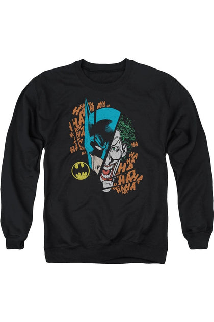 Gildan DC Comics Broken Visage Crewneck Sweatshirt Black XXXLarge 2