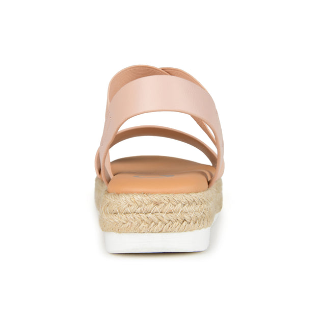 Journee Collection Caroline Espadrille Sandals White US 9 4