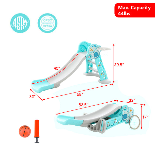 Hivvago Compact 3-Function Slide Play System Blue 4