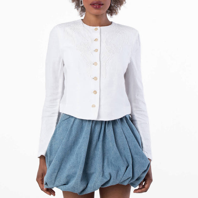 Polo Ralph Lauren Linen Jacket White US 2 2