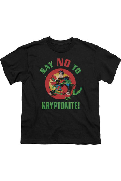 Gildan Superman Say No To Kryptonite T-Shirt Black Large 2