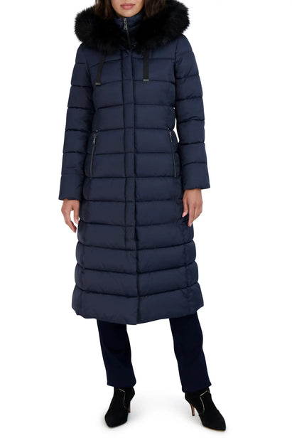 Tahari Phoebe Overcoat Black XSmall 4
