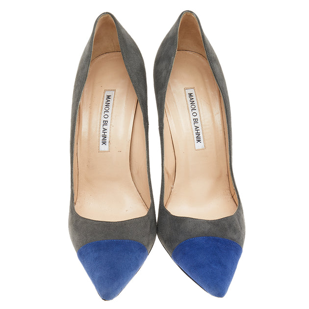 Manolo Blahnik Pumps Grey/Blue EU 40 4