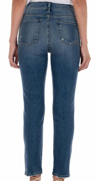 FIDELITY Cher High Rise Slim Straight Jean Multi 24 5