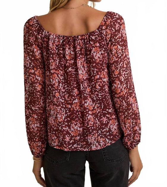 GILLI Women's Square Neck Top Red 3X 3