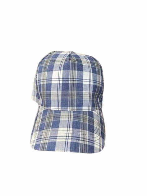 Wigens Linen/Cotton Baseball Cap Blue Small 3