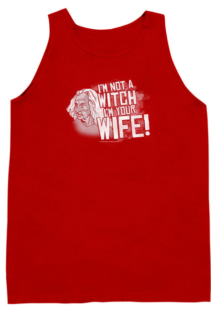 Gildan Princess Bride Not A Witch Tank Red XL 2