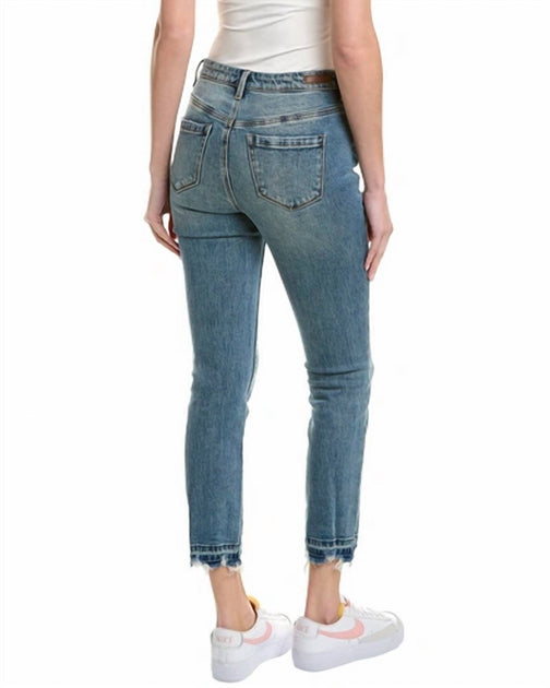 BLANKNYC The Madison Crop High Rise Jeans Blue 24 4