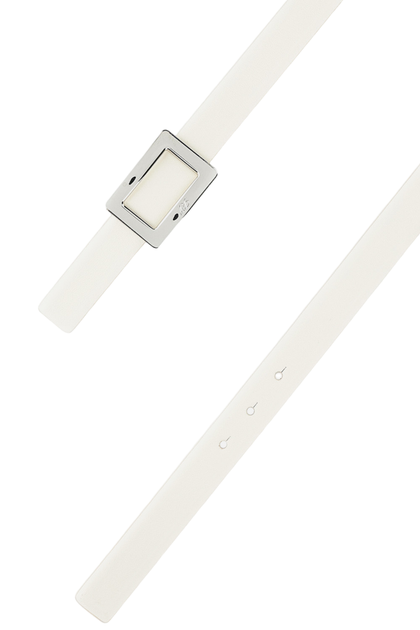 Roger Vivier Sleek Narrow Belt White 75 cm 3