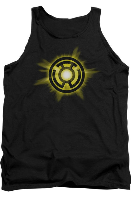 Gildan Green Lantern Yellow Glow Débardeur Noir Grand 2