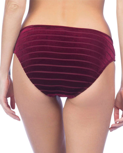 Kenneth Cole Stripe Hipster Bikinihose Rot Medium 3