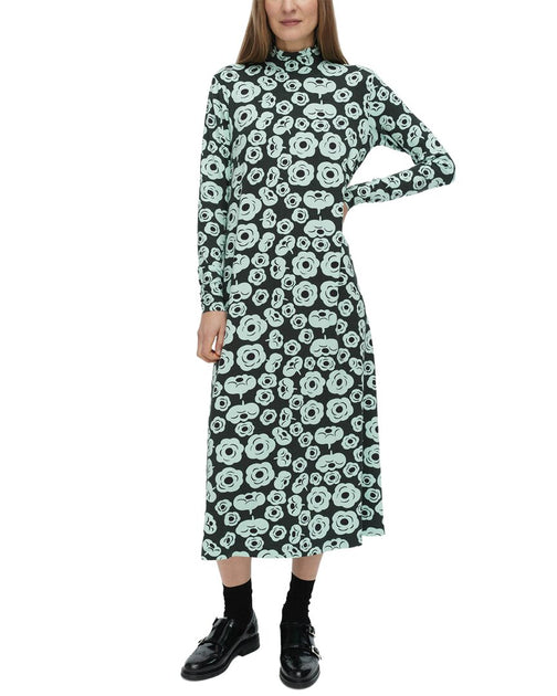 Marimekko Cavea Tumma Jersey Dress Blue Large 2