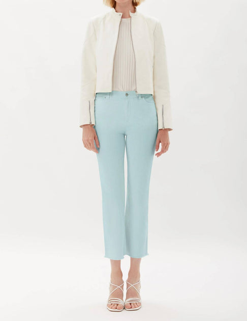 Ecru La Cienega Straight Leg Cropped Jean Blue 24 4