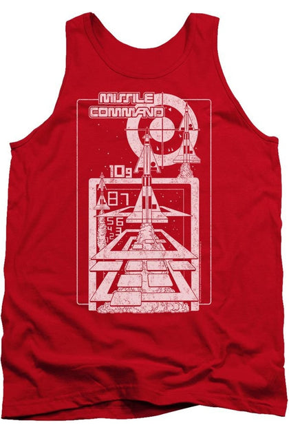 Gildan Atari Lift Off Tank Red Medium 2