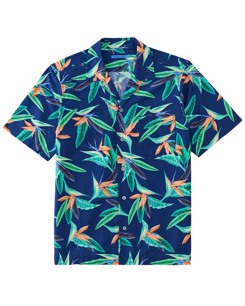 J.McLaughlin Irons Woven Shirt Blue Medium 2