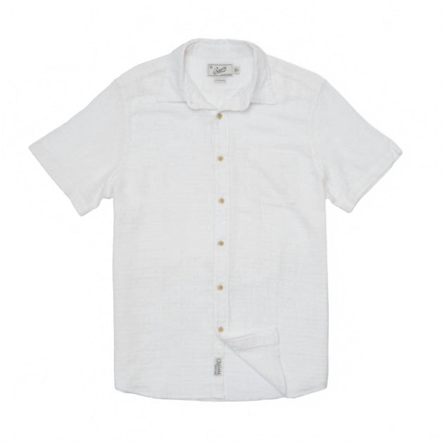 Grayers Bamboo Dobby Short Sleeve Shirt White XL 2