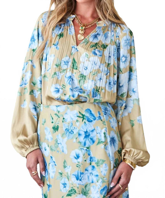 Current Air Maeve Floral Long Sleeve Top Multi XL 2
