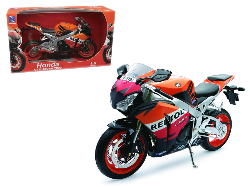 New Ray Honda CBR1000RR Repsol 2009 Diecast Motorcycle Orange 2