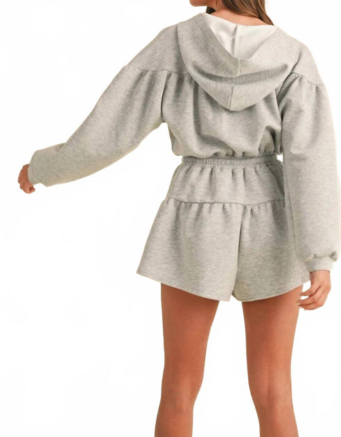 MABLE Gemini Sweatshirt Romper Grau Small 3