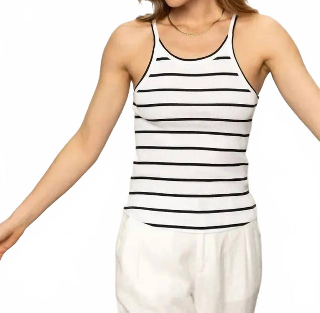 Sanctuary Ribbed Racer Tank Top Multi Large 2