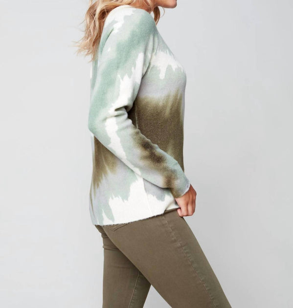 Pull réversible imprimé vert Medium Charlie B 3