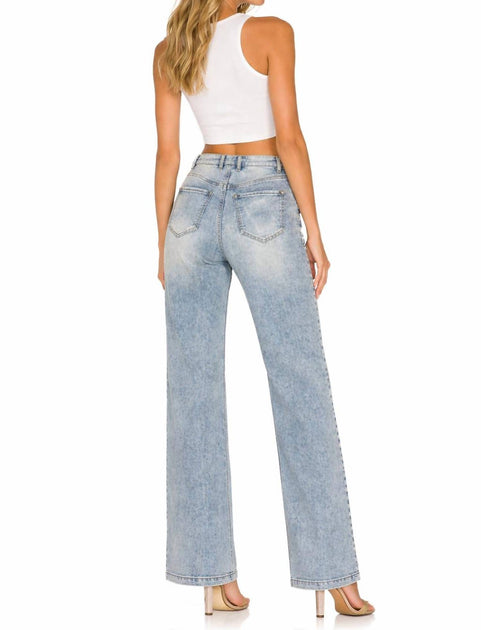 SER.O.YA High Rise Straight Leg Jeans Blue 26 3