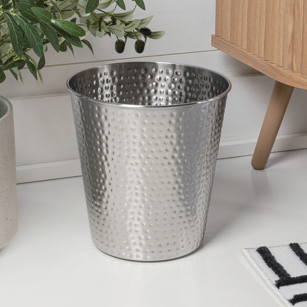 Happimess Axel Waste Bin Silver 2